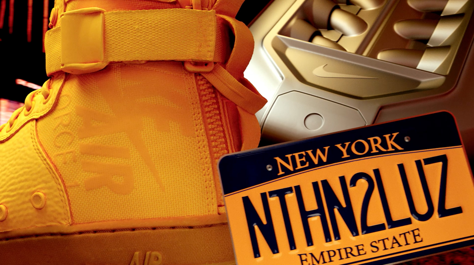 nike obj air force 1 yellow